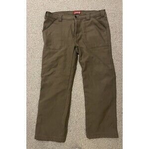 Coleman Mens Bonded Fleece Lined Utility Pants Size 36x30 Great Shape Camping